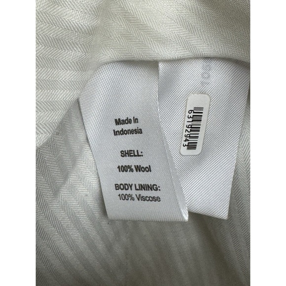 New The Black Tux 100% Wool Beige Tan Tuxedo Suit Pants Size‎ 32 - Picture 8 of 13